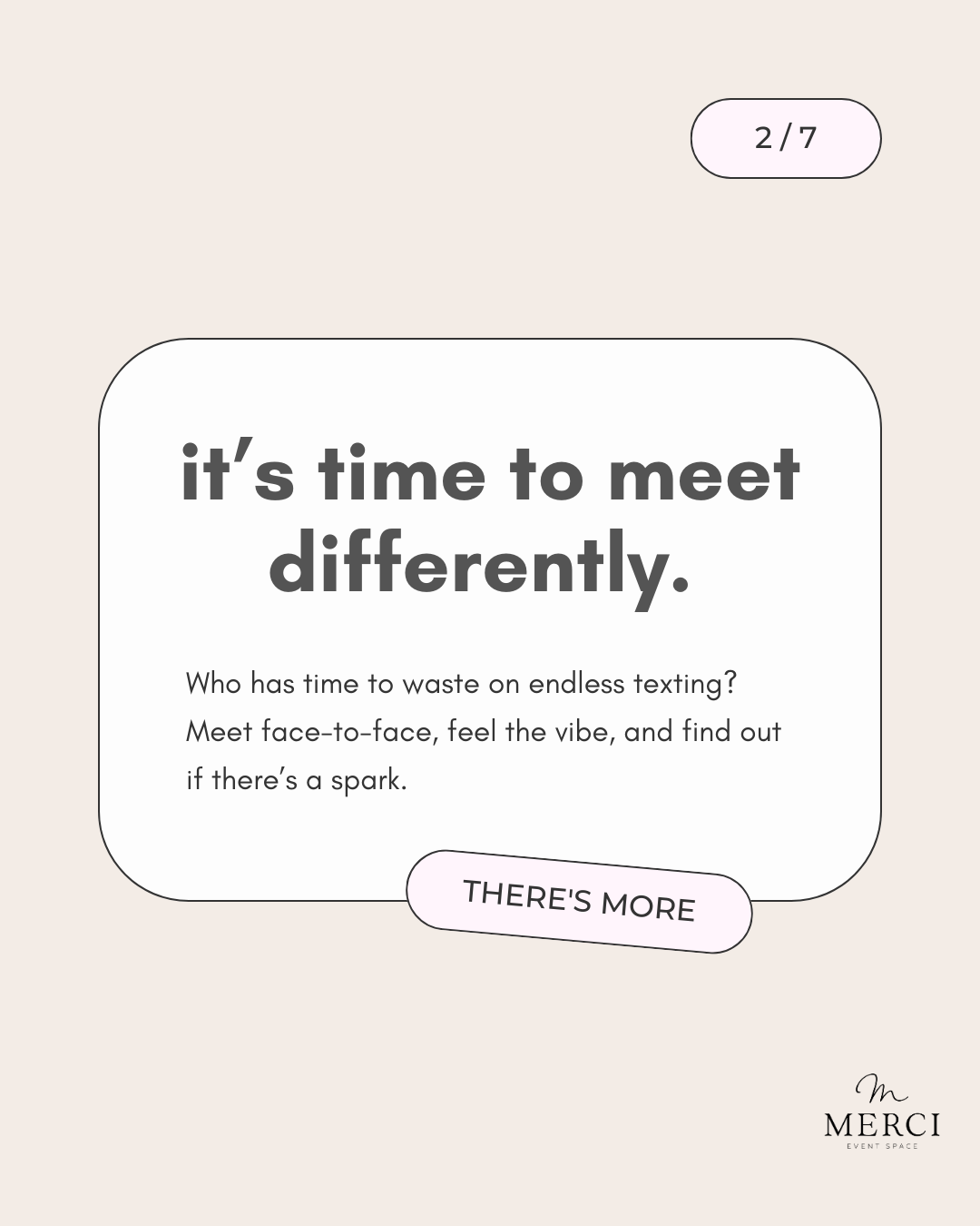 WAITLIST: MERCI MEETS -SPEED DATING LAUNCHING SEPTEMBER 2026