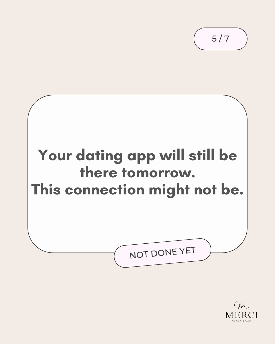 WAITLIST: MERCI MEETS -SPEED DATING LAUNCHING SEPTEMBER 2026
